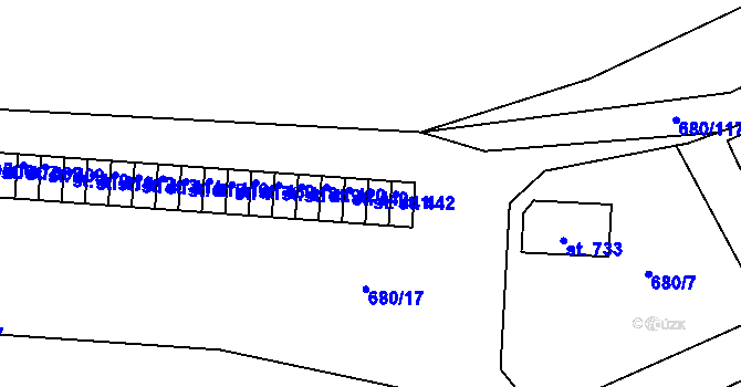 Parcela st. 441 v KÚ Kamýk nad Vltavou, Katastrální mapa