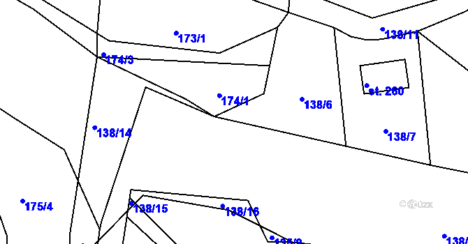 Parcela st. 138/17 v KÚ Kamýk nad Vltavou, Katastrální mapa