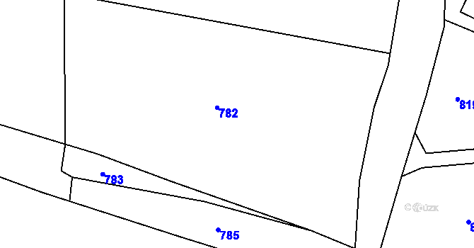 Parcela st. 298/24 v KÚ Kanina, Katastrální mapa
