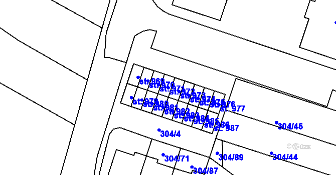 Parcela st. 972 v KÚ Kardašova Řečice, Katastrální mapa