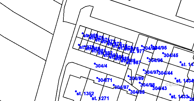 Parcela st. 982 v KÚ Kardašova Řečice, Katastrální mapa