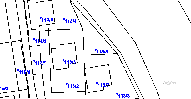 Parcela st. 113/5 v KÚ Karlova Studánka, Katastrální mapa
