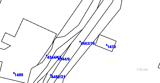 Parcela st. 4462/19 v KÚ Karolinka, Katastrální mapa