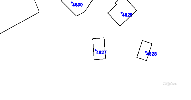 Parcela st. 4827 v KÚ Karolinka, Katastrální mapa