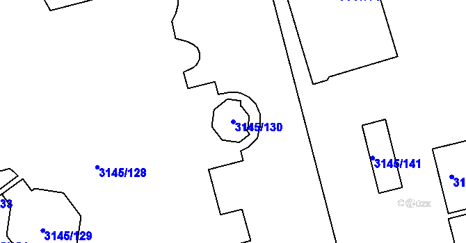 Parcela st. 3145/130 v KÚ Karviná-město, Katastrální mapa