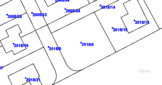 Parcela st. 2018/6 v KÚ Karviná-město, Katastrální mapa