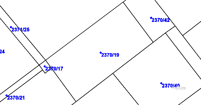 Parcela st. 2370/19 v KÚ Karviná-město, Katastrální mapa