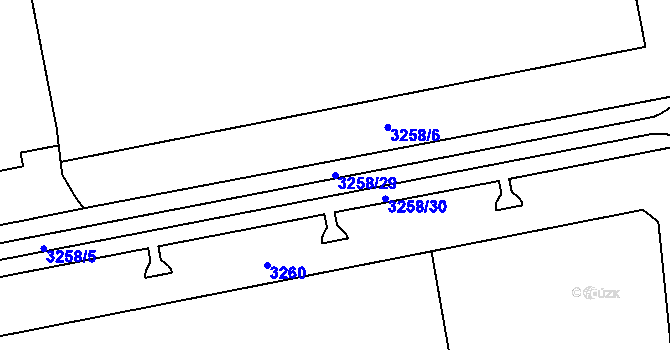 Parcela st. 3258/29 v KÚ Karviná-město, Katastrální mapa