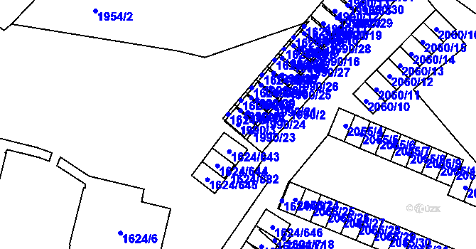 Parcela st. 1990/3 v KÚ Karviná-město, Katastrální mapa