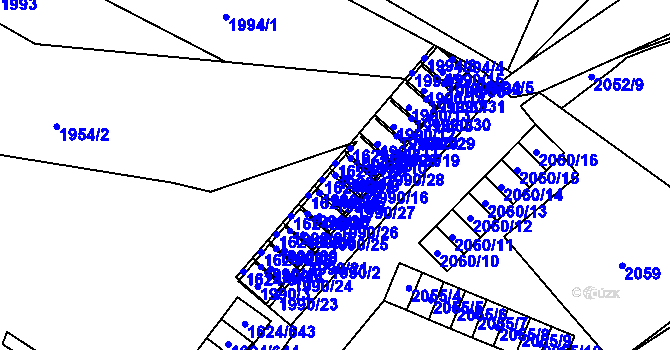 Parcela st. 1990/17 v KÚ Karviná-město, Katastrální mapa