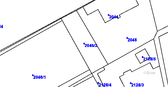 Parcela st. 2046/2 v KÚ Karviná-město, Katastrální mapa