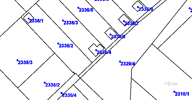 Parcela st. 2336/4 v KÚ Karviná-město, Katastrální mapa