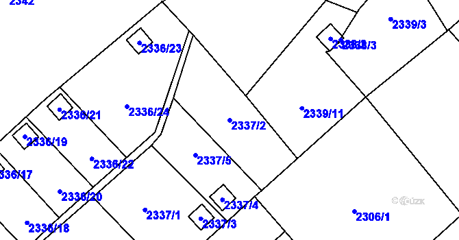 Parcela st. 2337/2 v KÚ Karviná-město, Katastrální mapa
