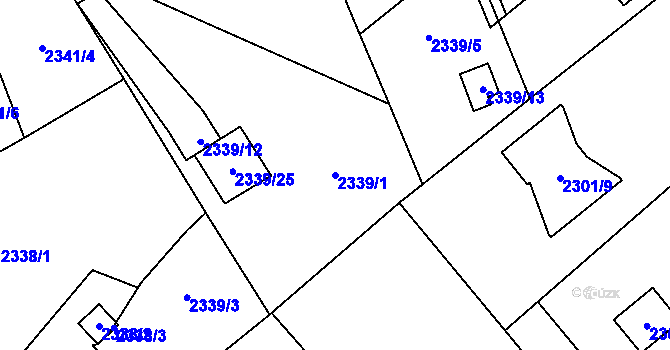 Parcela st. 2339/1 v KÚ Karviná-město, Katastrální mapa