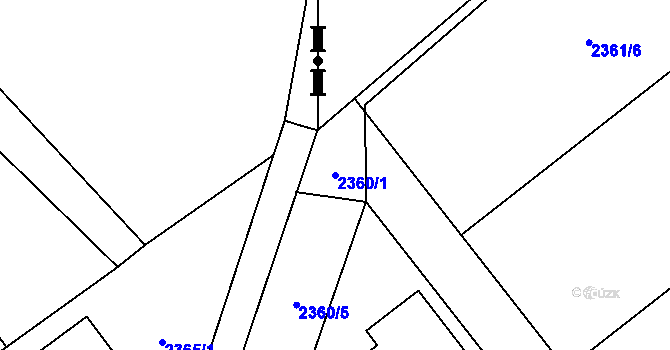Parcela st. 2360/1 v KÚ Karviná-město, Katastrální mapa