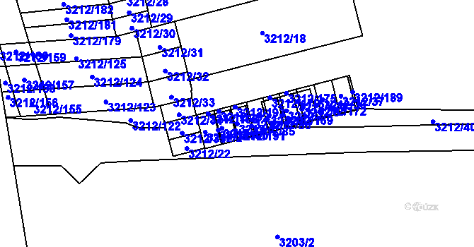 Parcela st. 3212/4 v KÚ Karviná-město, Katastrální mapa