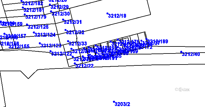 Parcela st. 3212/85 v KÚ Karviná-město, Katastrální mapa
