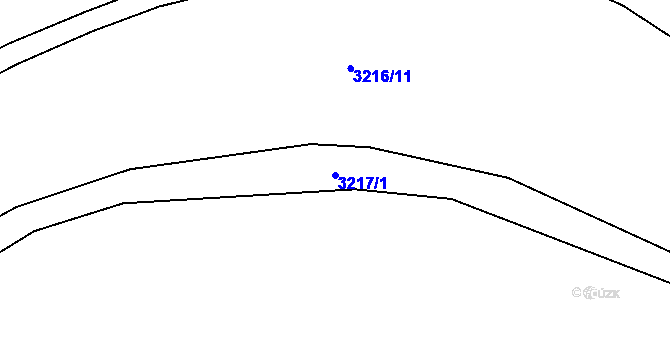 Parcela st. 3217/1 v KÚ Karviná-město, Katastrální mapa