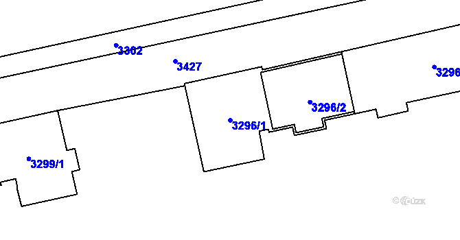 Parcela st. 3296/1 v KÚ Karviná-město, Katastrální mapa