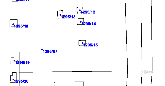 Parcela st. 1295/15 v KÚ Darkov, Katastrální mapa