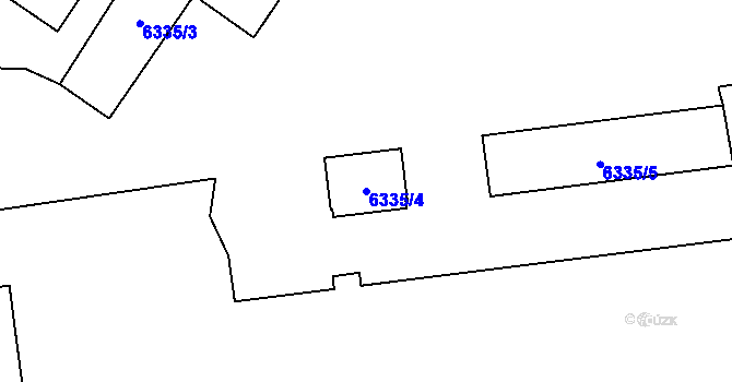 Parcela st. 6335/4 v KÚ Karviná-Doly, Katastrální mapa