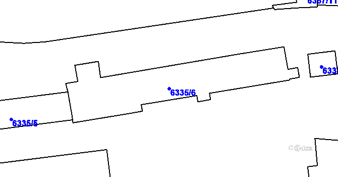 Parcela st. 6335/6 v KÚ Karviná-Doly, Katastrální mapa