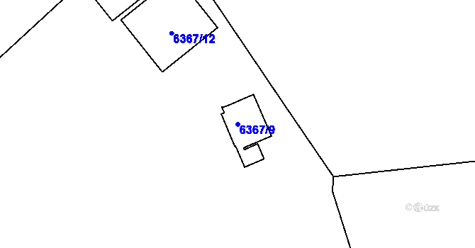 Parcela st. 6367/9 v KÚ Karviná-Doly, Katastrální mapa