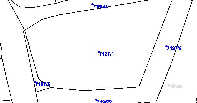 Parcela st. 7127/1 v KÚ Karviná-Doly, Katastrální mapa