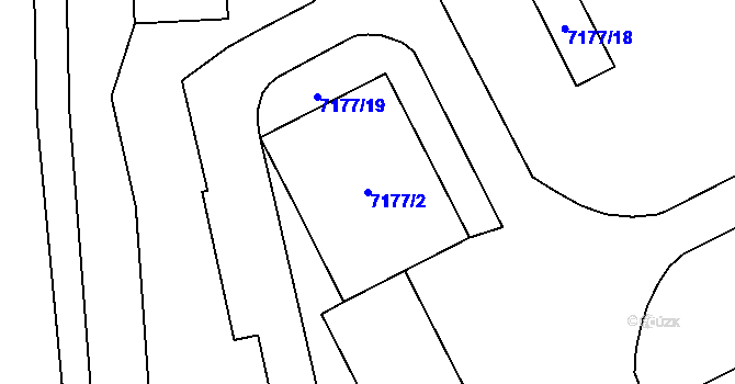 Parcela st. 7177/2 v KÚ Karviná-Doly, Katastrální mapa