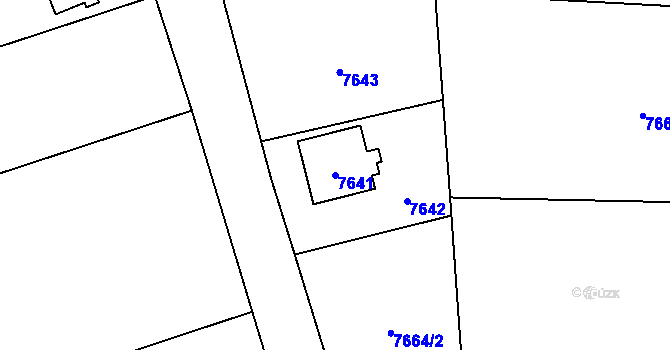 Parcela st. 7641 v KÚ Karviná-Doly, Katastrální mapa