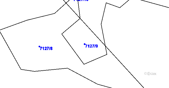 Parcela st. 7127/9 v KÚ Karviná-Doly, Katastrální mapa