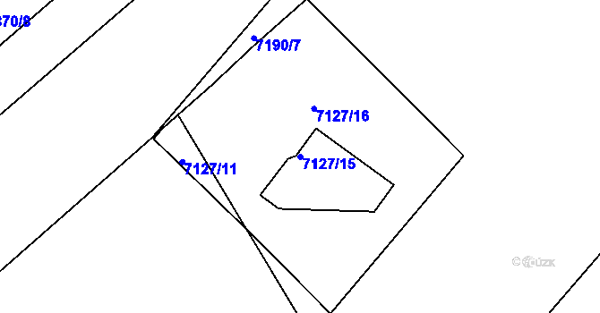 Parcela st. 7127/15 v KÚ Karviná-Doly, Katastrální mapa