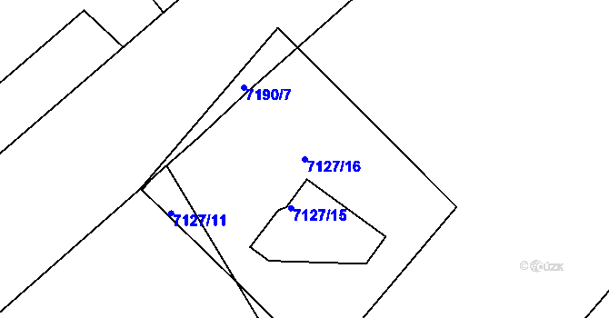 Parcela st. 7127/16 v KÚ Karviná-Doly, Katastrální mapa