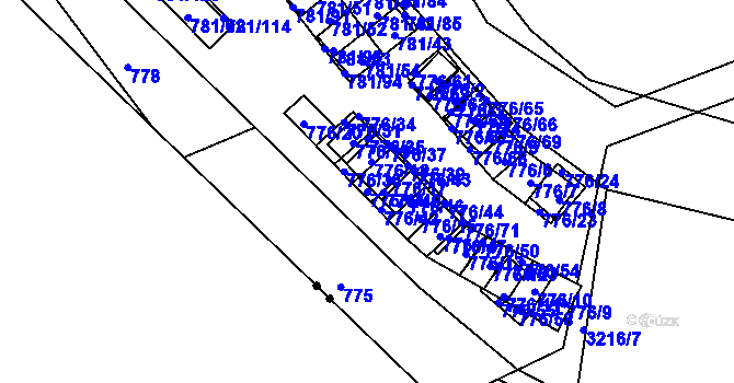 Parcela st. 776/41 v KÚ Staré Město u Karviné, Katastrální mapa