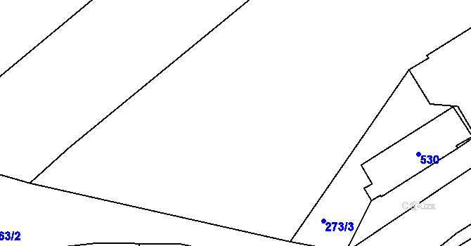 Parcela st. 273/4 v KÚ Kařez, Katastrální mapa