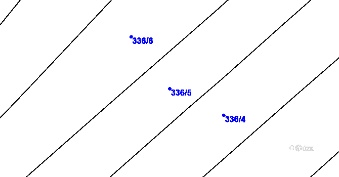 Parcela st. 336/5 v KÚ Kasalice, Katastrální mapa