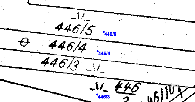 Parcela st. 446/4 v KÚ Kašava, Katastrální mapa