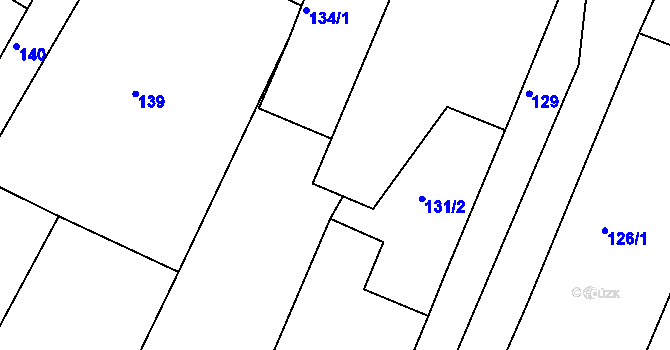 Parcela st. 366/6 v KÚ Kašnice, Katastrální mapa