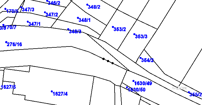 Parcela st. 276/23 v KÚ Kašnice, Katastrální mapa