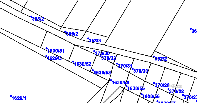 Parcela st. 276/29 v KÚ Kašnice, Katastrální mapa