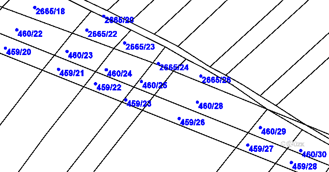 Parcela st. 460/26 v KÚ Kašnice, Katastrální mapa