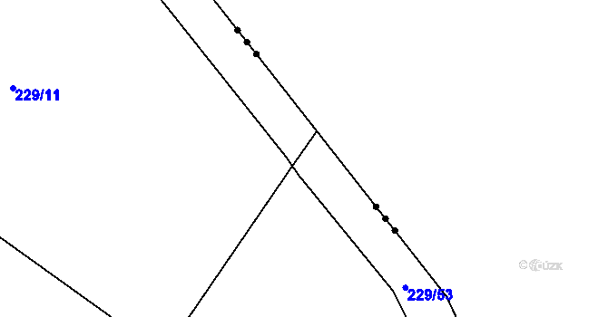 Parcela st. 229/2 v KÚ Kbel u Přeštic, Katastrální mapa