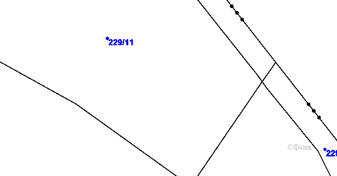 Parcela st. 229/12 v KÚ Kbel u Přeštic, Katastrální mapa