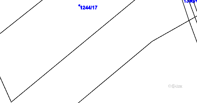 Parcela st. 1244/16 v KÚ Kbel u Přeštic, Katastrální mapa