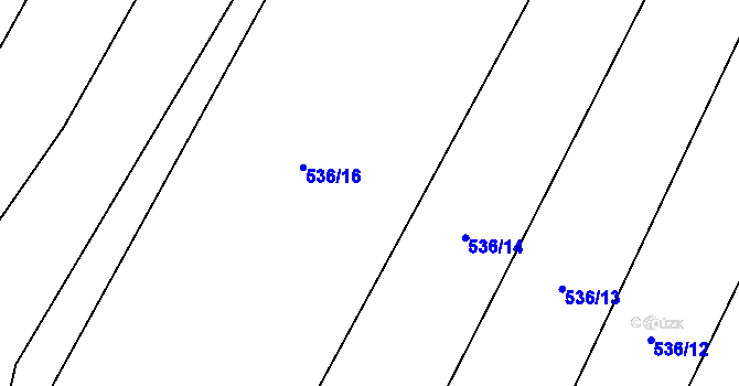 Parcela st. 536/15 v KÚ Malinec, Katastrální mapa