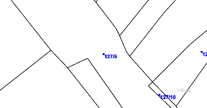 Parcela st. 127/5 v KÚ Malinec, Katastrální mapa