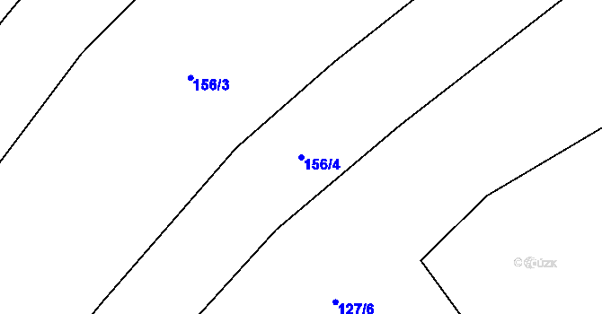 Parcela st. 156/4 v KÚ Malinec, Katastrální mapa