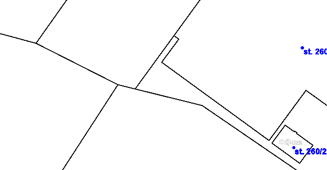 Parcela st. 865/3 v KÚ Kdyně, Katastrální mapa