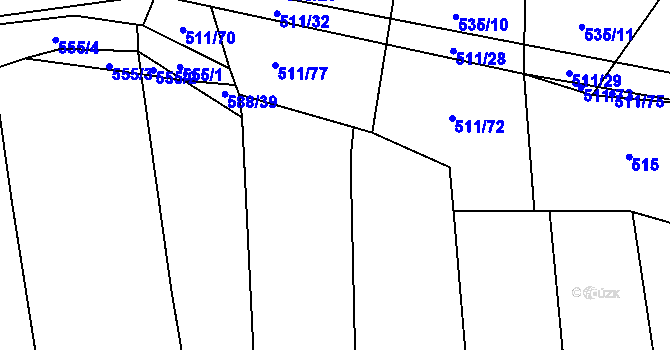 Parcela st. 588/4 v KÚ Kejžlice, Katastrální mapa