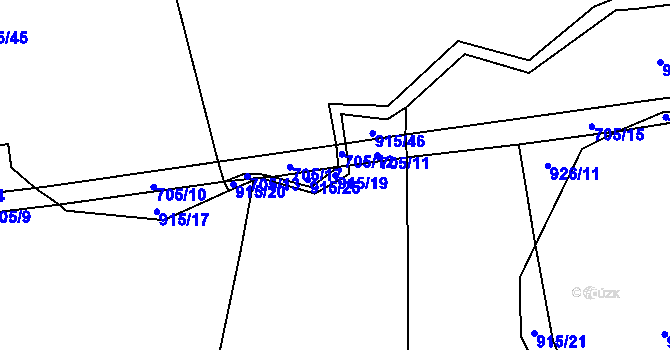 Parcela st. 915/19 v KÚ Kejžlice, Katastrální mapa